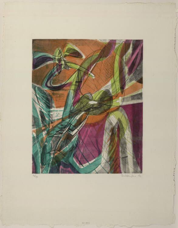 Stanley William Hayter, Personnages ailés, Inv. Nr.: DG1956/40