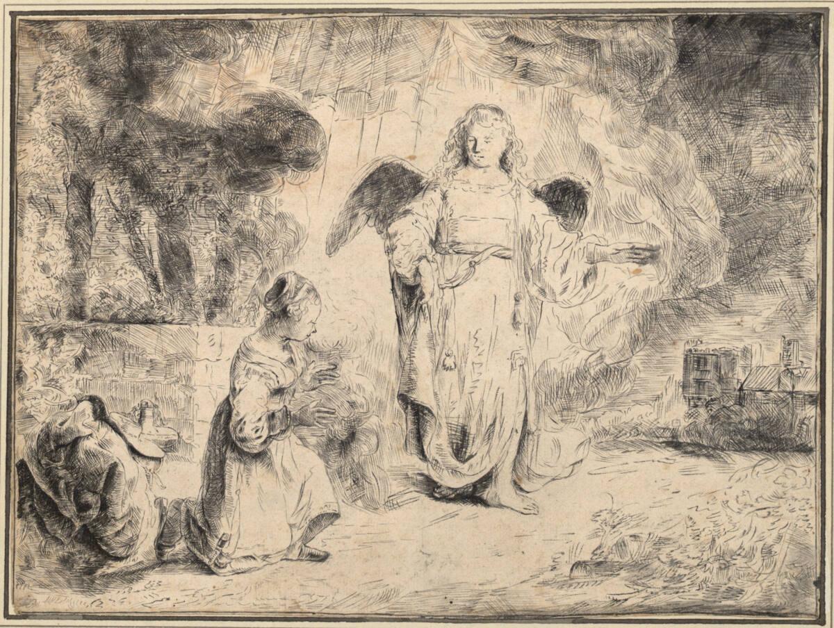 Anonym, Hagar und der Engel, Inv. Nr.: 13344