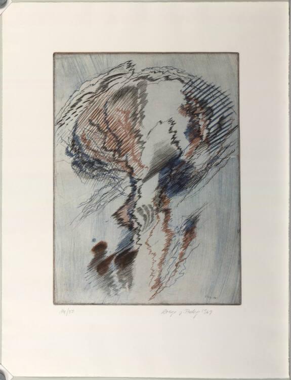 Drago Prelog, Denkblasen; Abstrakte Linienkomposition, Inv. Nr.: DG2005/10875/1
