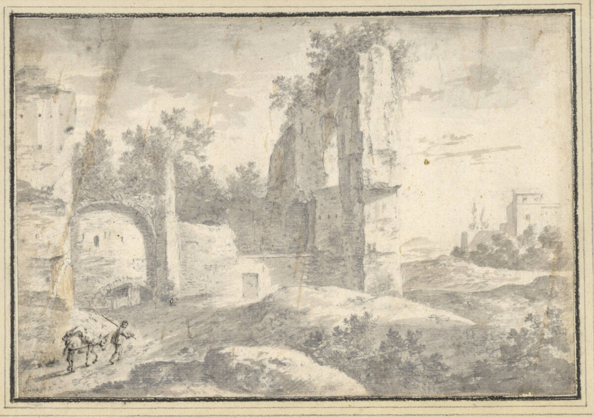 Italienische Ruinenlandschaft