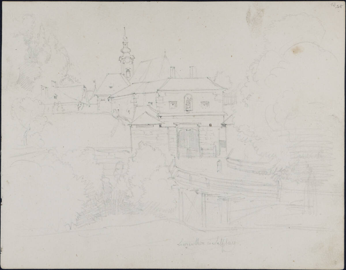 Das Linzertor in Salzburg, Carl Gauermann