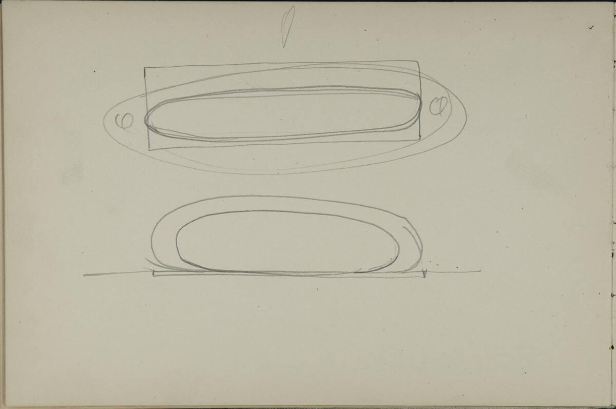 Leopold Bauer, Architekturskizze?, Inv. Nr.: 41139/23v