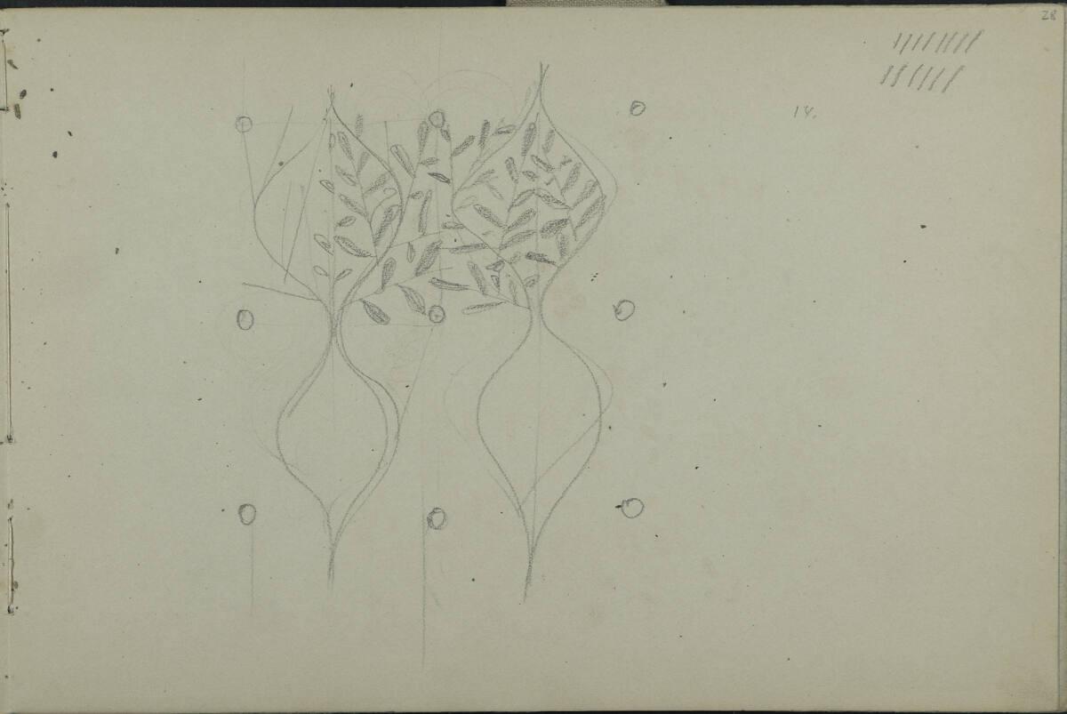 Leopold Bauer, Ornamentstudie, Inv. Nr.: 41139/28r