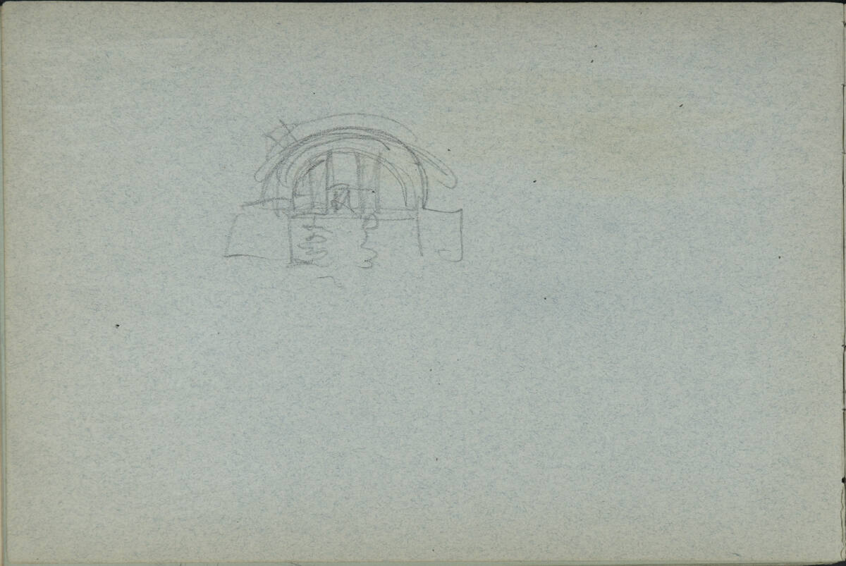 Architekturskizze, Leopold Bauer, 1900