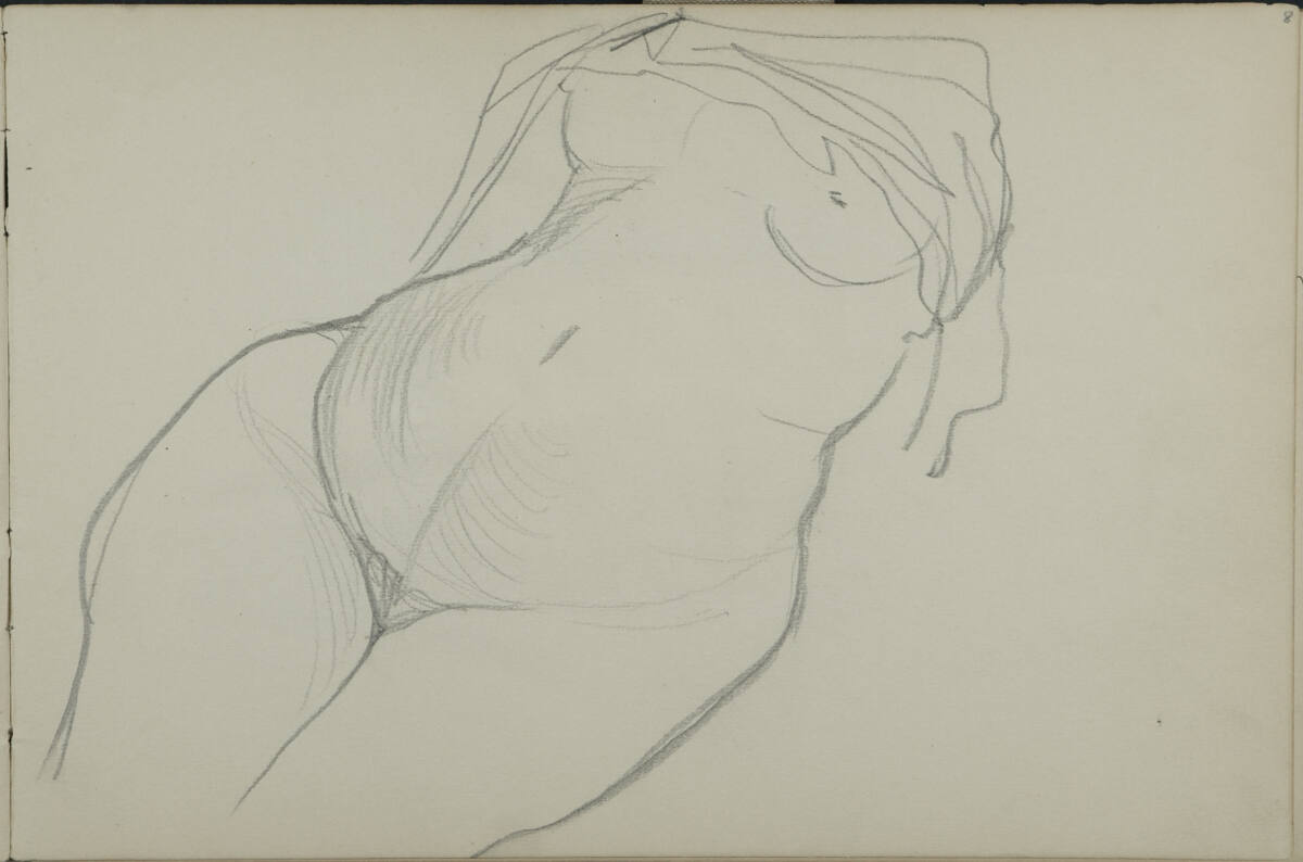 Aktstudie, Leopold Bauer, 1898