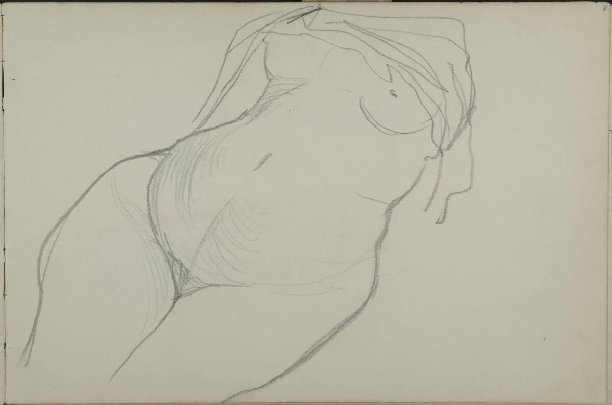 Leopold Bauer, Aktstudie, Inv. Nr.: 41139/8r