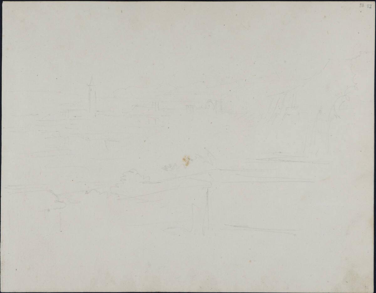 Carl Gauermann, Grobe Stadtskizze, Inv. Nr.: 42762/53