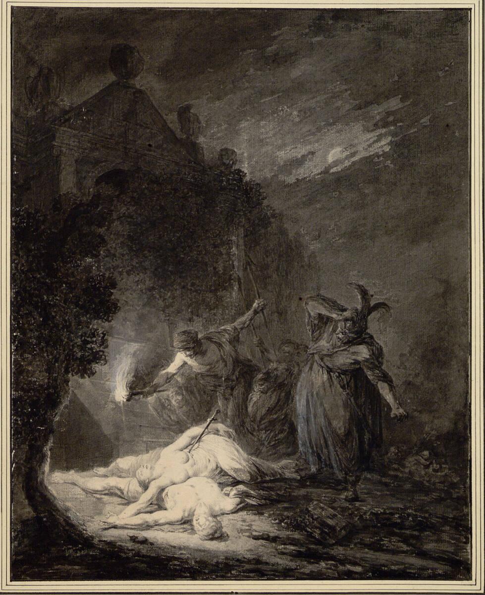 Anonym, Der Tod von Pyramus und Tisbe, Inv. Nr.: 13555
