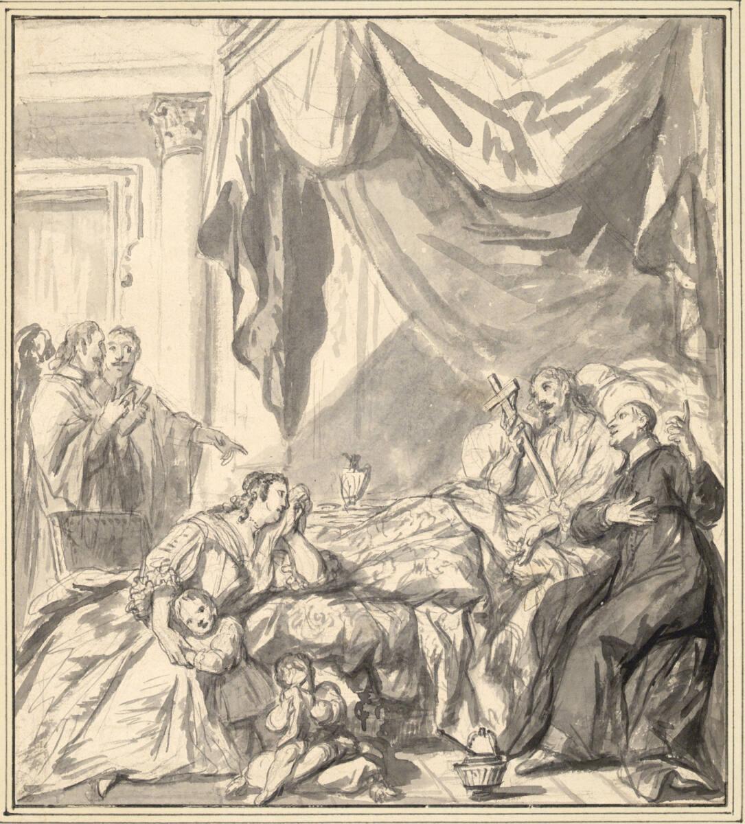 Jean François de Troy, Tod Ludwig XIII., Inv. Nr.: 13569