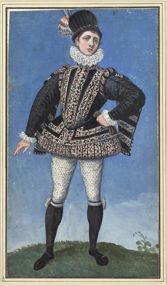 Lucas van Valckenborch der Ältere, Page in Dienstuniform, Inv. Nr.: 13575
