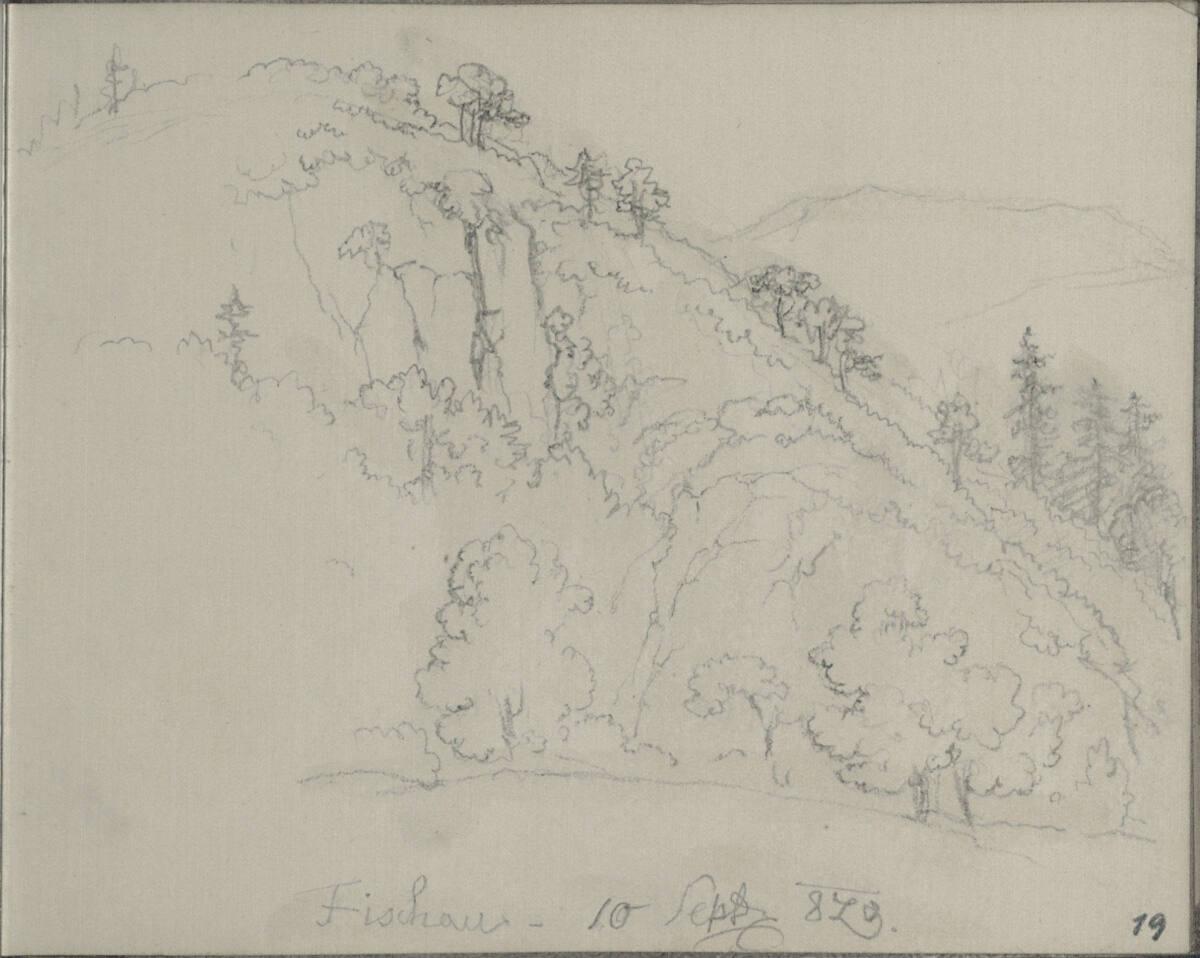 Blasius Höfel, Landschaft bei Bad Fischau, Inv. Nr.: 35115/19r