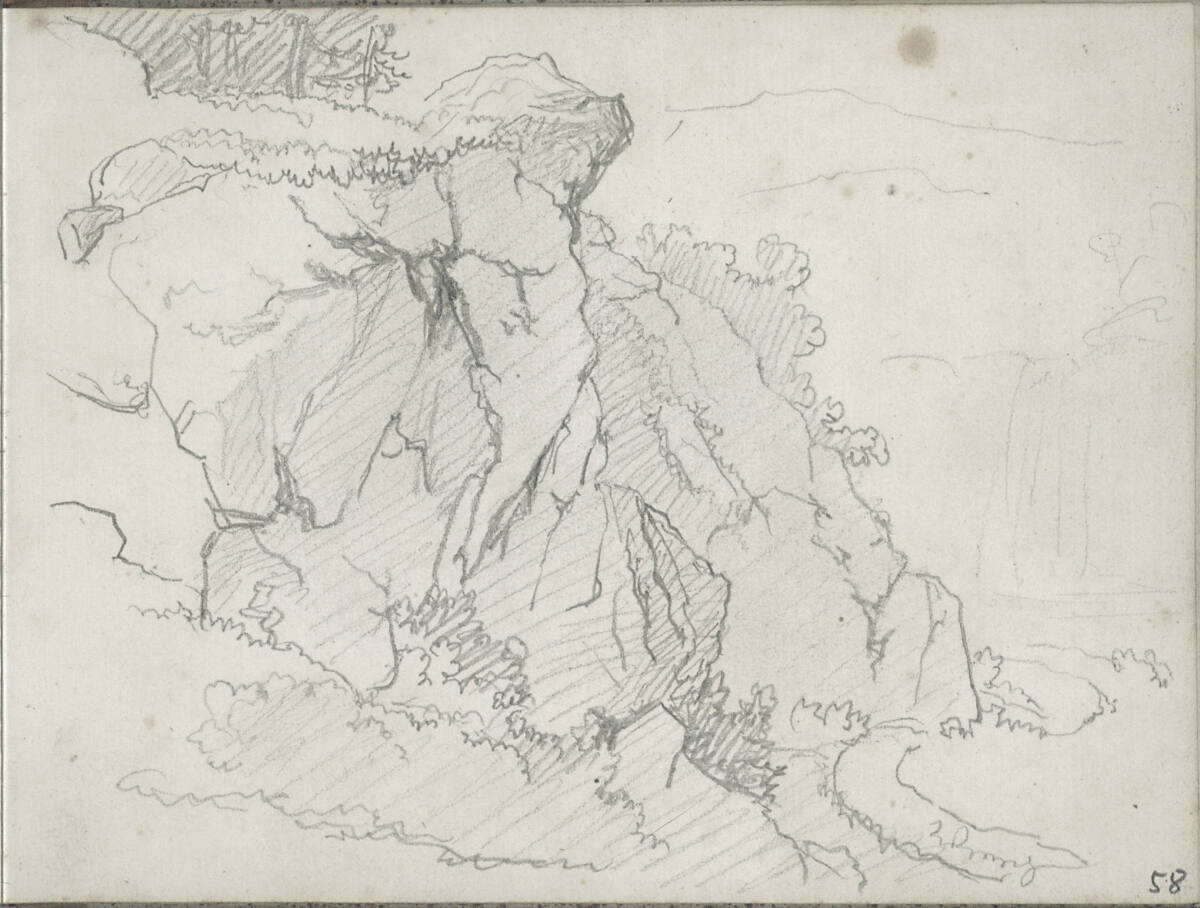 Felslandschaft, Blasius Höfel, 1818–1820