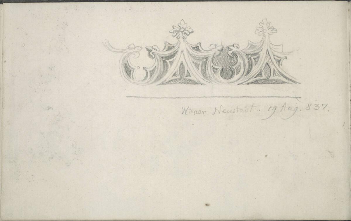 Blasius Höfel, Detailstudie, Wiener Neustadt, Inv. Nr.: 35116/23v