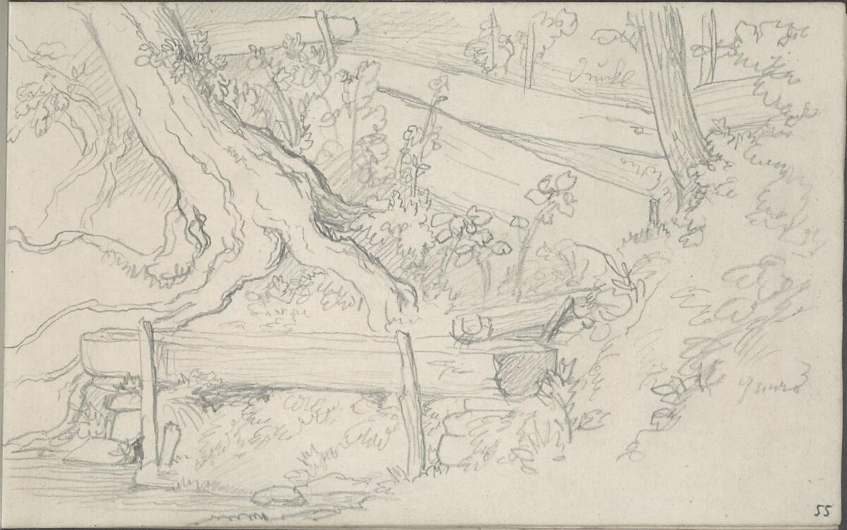Blasius Höfel, Skizze eines Brunnens, Inv. Nr.: 35116/55r