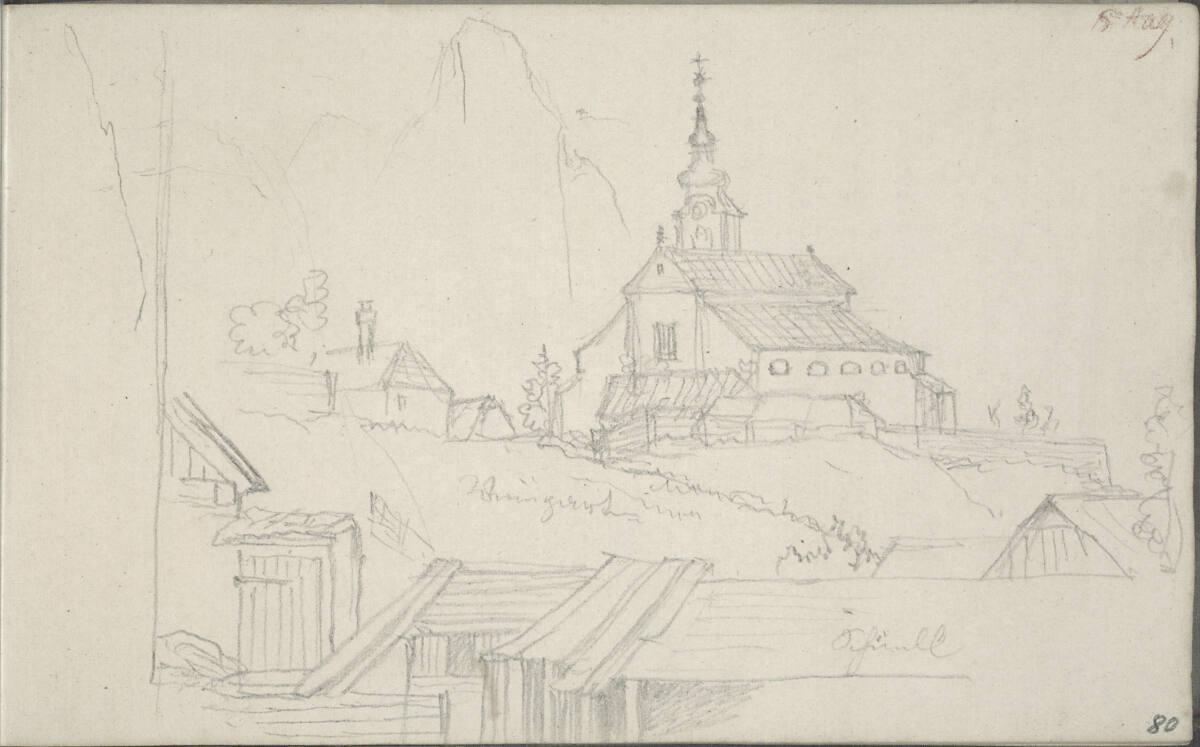 Blasius Höfel, Ansicht eines Dorfes, Inv. Nr.: 35116/80r
