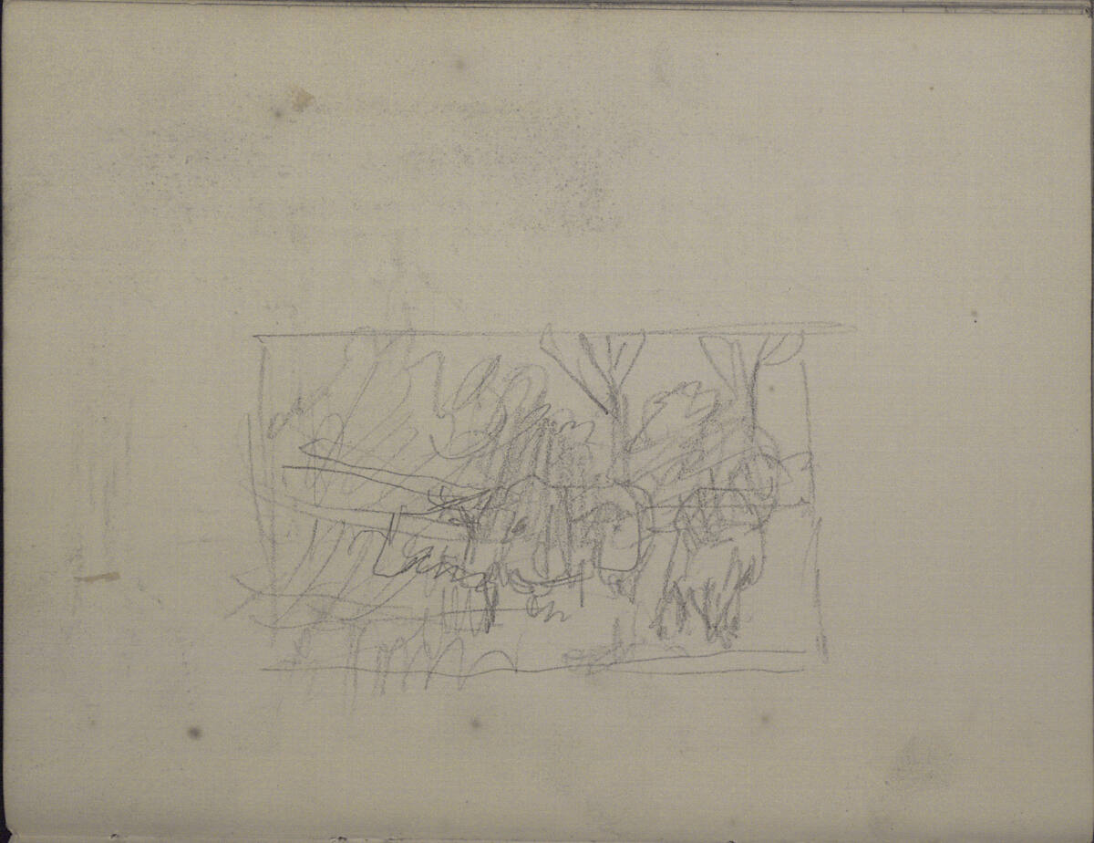 Kleine Landschaftsskizze, Teutwart Schmitson, 1858–1863