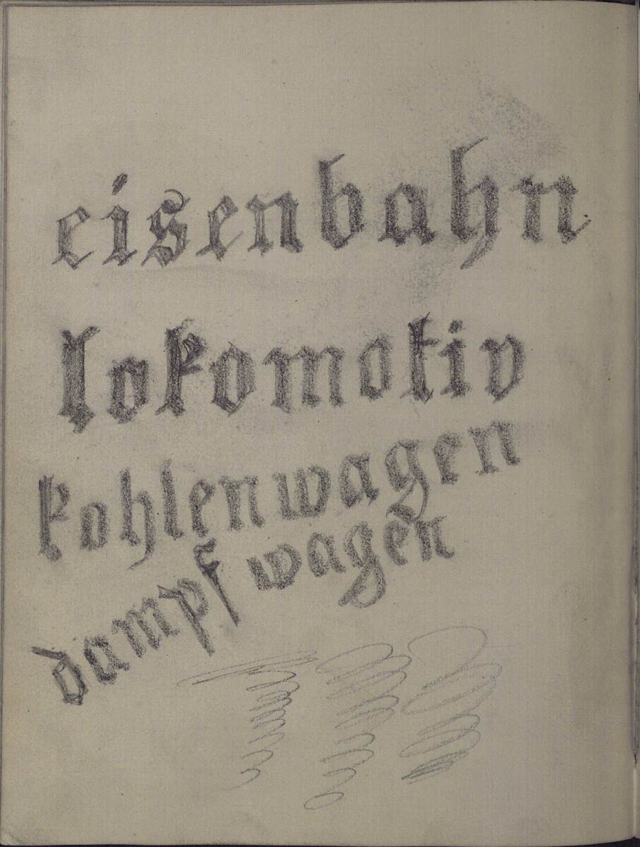 Zierschriftproben, Teutwart Schmitson, 1858–1863