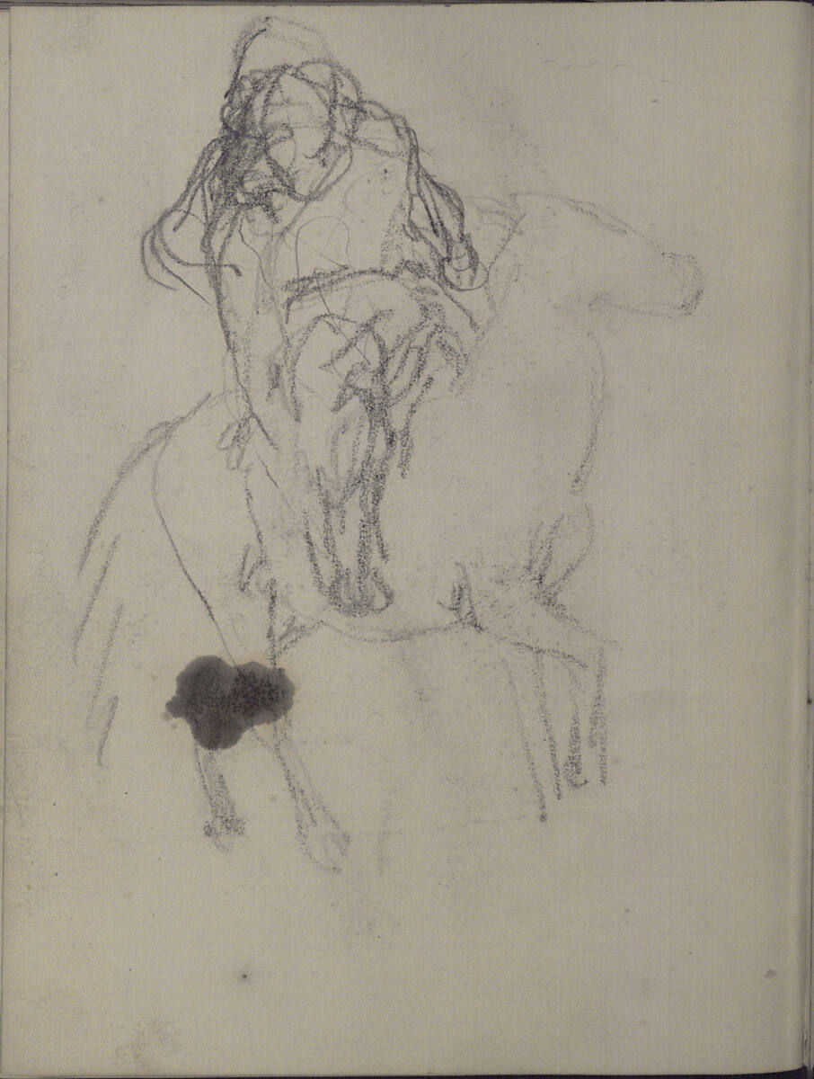 Reiterskizze, Teutwart Schmitson, 1858–1863