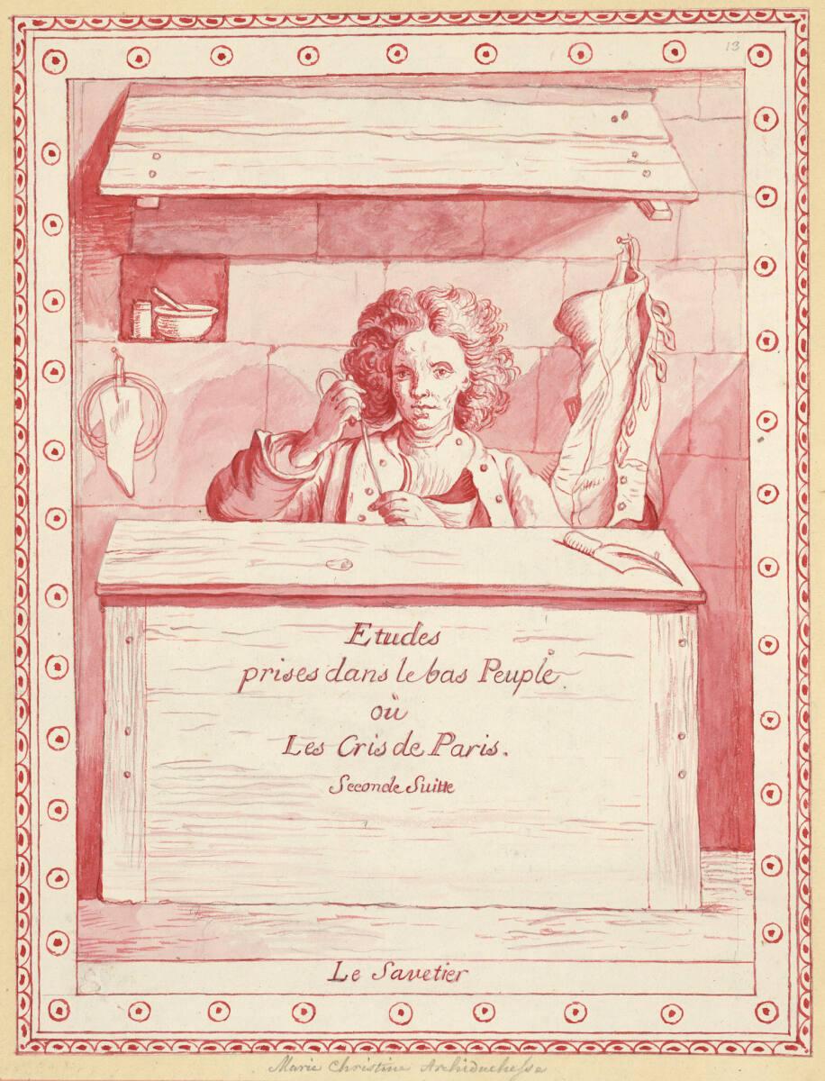 Erzherzogin Marie Christine Habsburg-Lothringen, Les Cris de Paris, Inv. Nr.: 13652