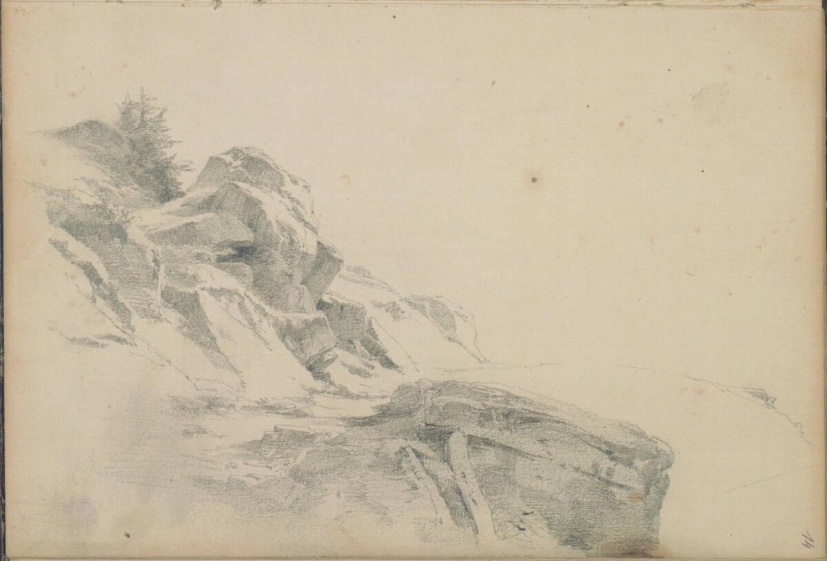 Anton Hansch, Felslandschaft, Inv. Nr.: 16204