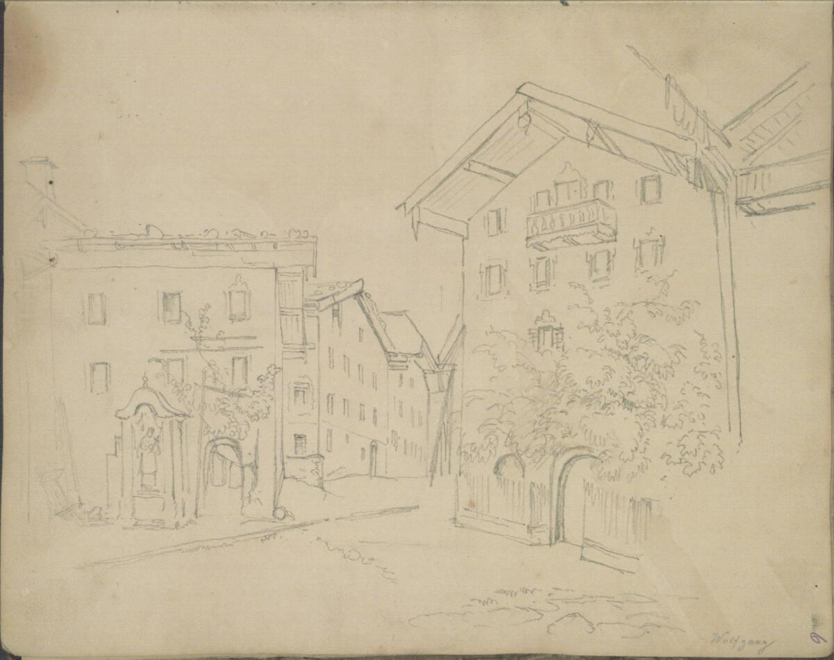Anton Hansch, Häuser in St. Wolfgang (?), Inv. Nr.: 16219