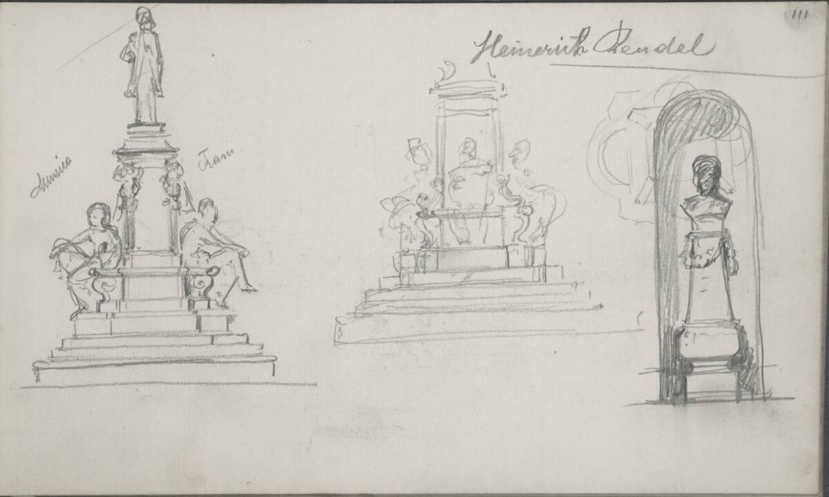 Emerich Alexius Swoboda, Entwurf für ein Denkmal, Inv. Nr.: 30307/6v