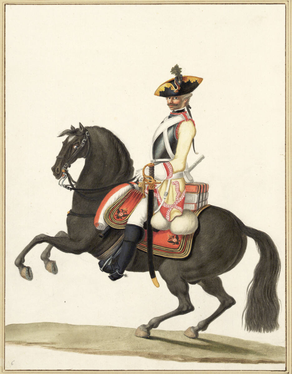Reiter auf Pferd, Herzog Albert von Sachsen-Teschen