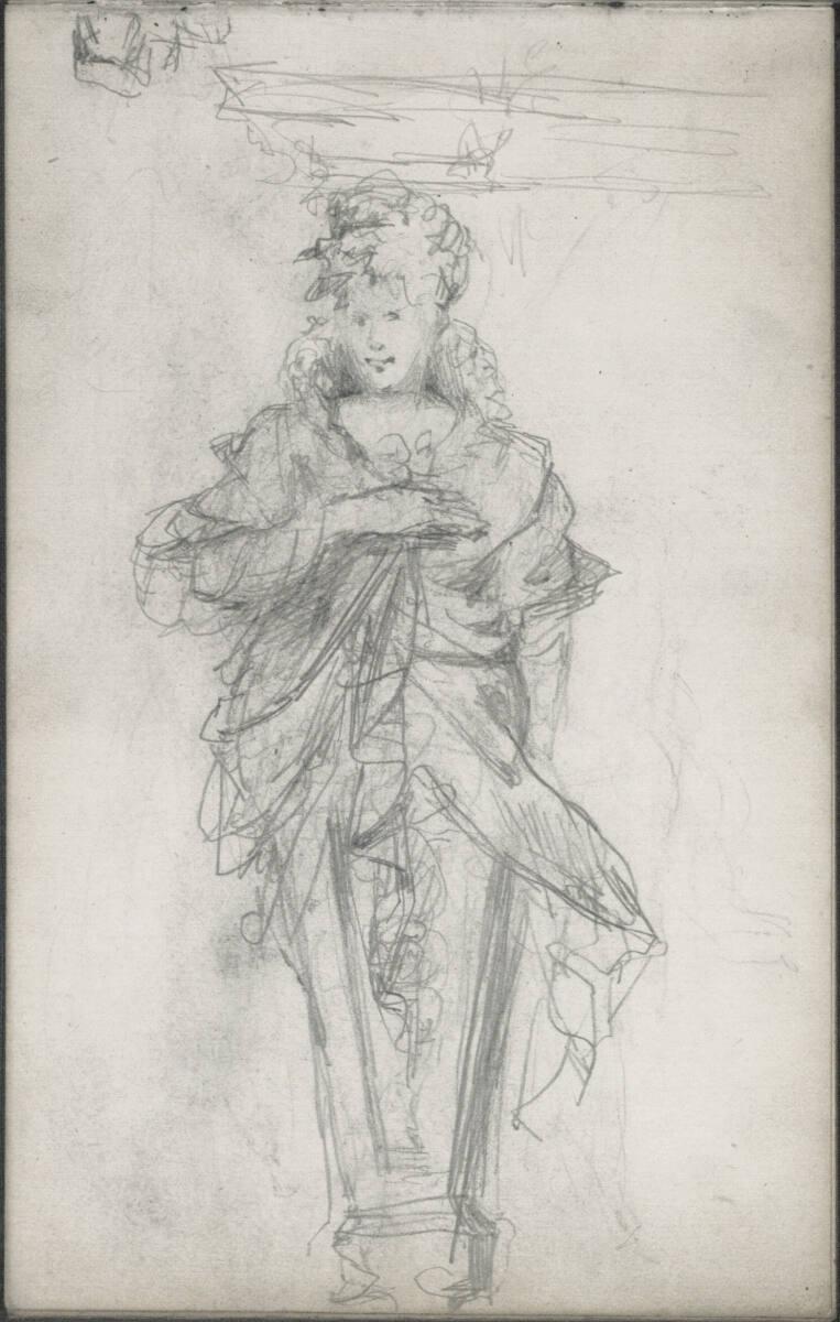 Emerich Alexius Swoboda, Figurenstudie, Inv. Nr.: 30303/8v