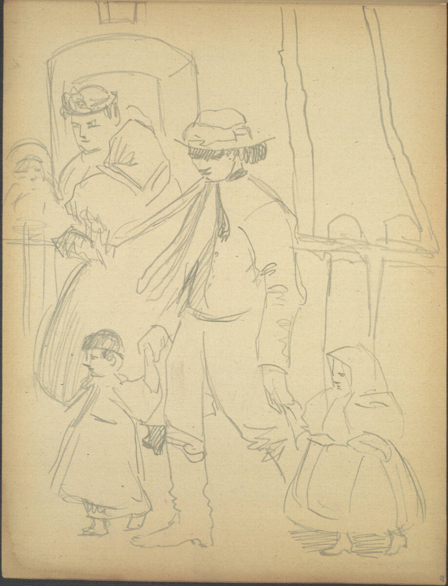 Belebte Straßenszene, Joža Uprka, 1917