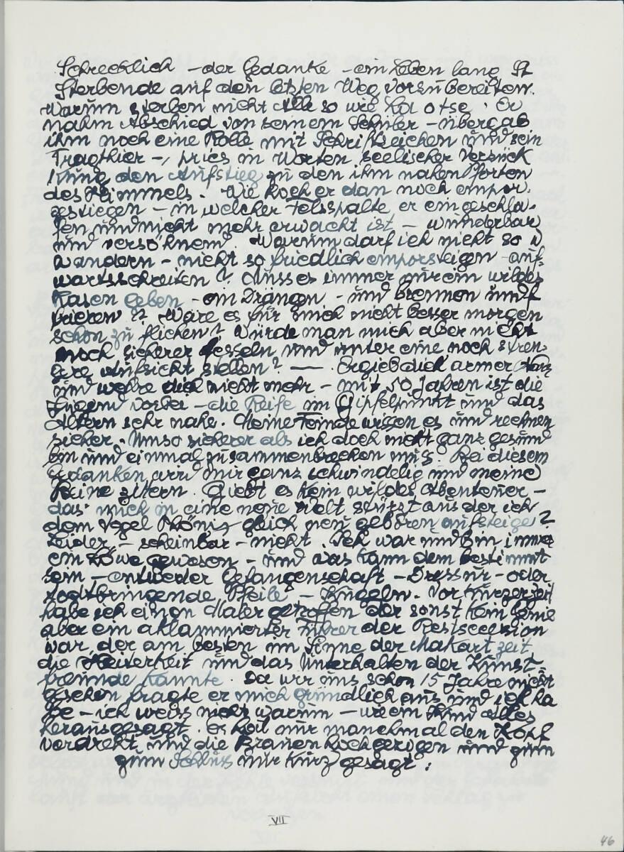 Anton Hanak, Krankenhaus der Stadt Wien in Lainz (Tagebucheinträge vom 16. bis 27. Jänner 1928)…