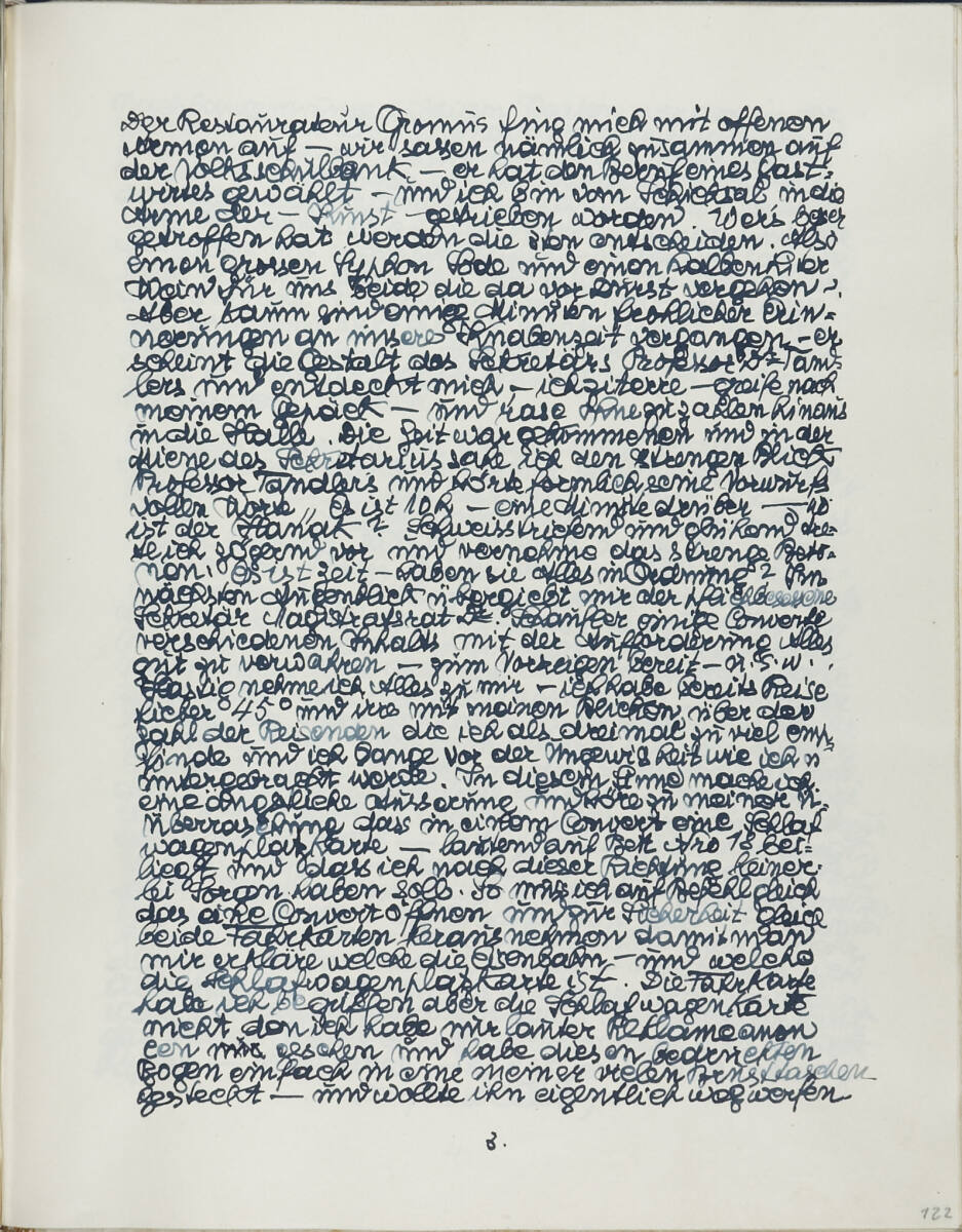 Die Erholungsreise in die Schweiz 1928, Seite 3 (Tagebucheintrag), Anton Hanak