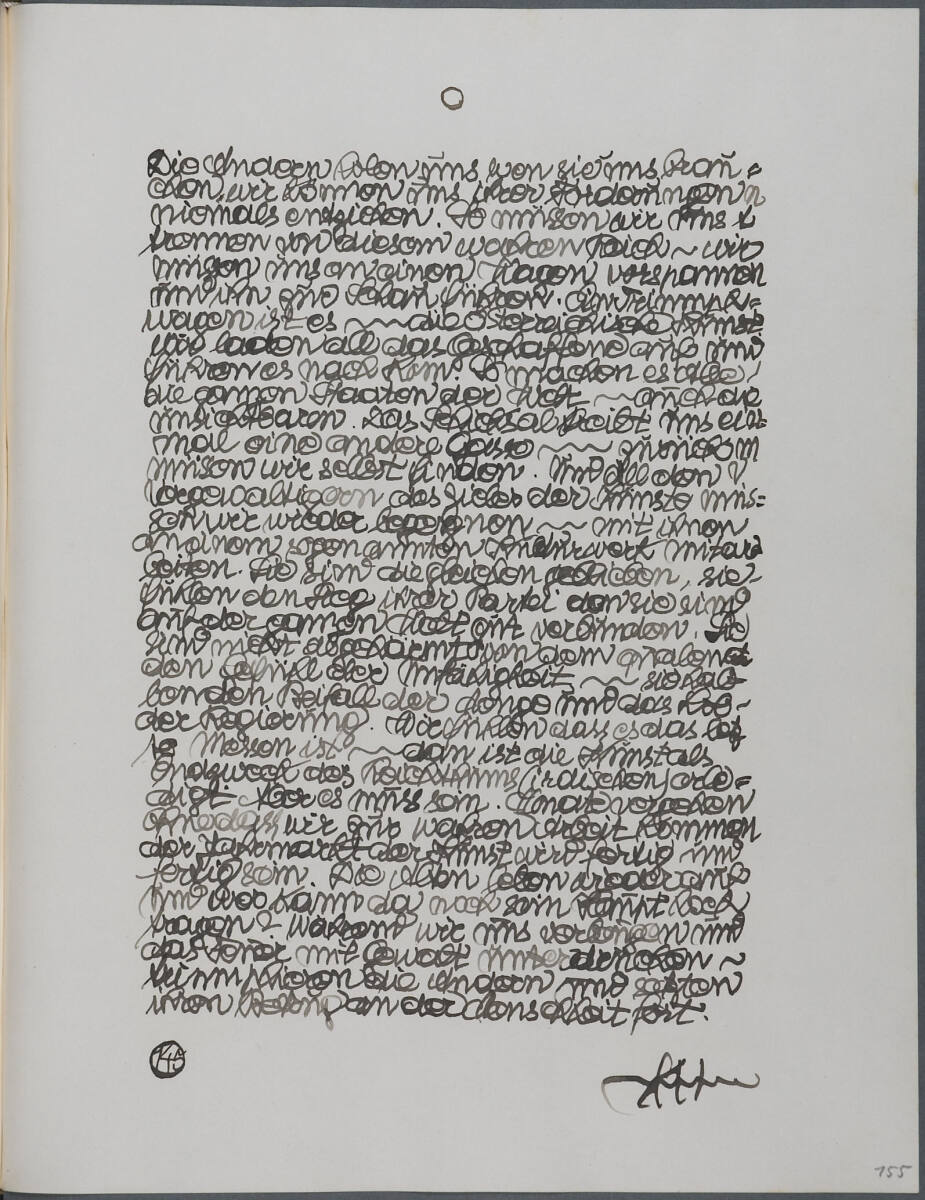 Tagebucheintrag, Anton Hanak, 1918