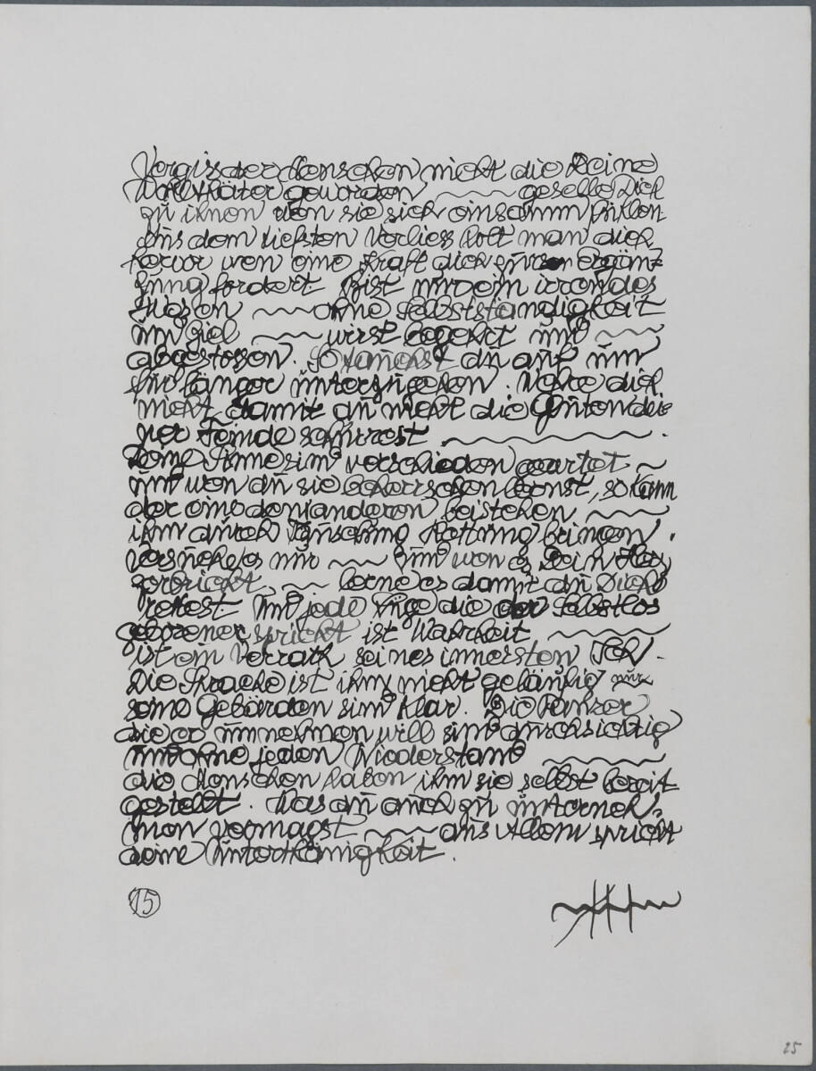 Tagebucheintrag, Anton Hanak, 1918