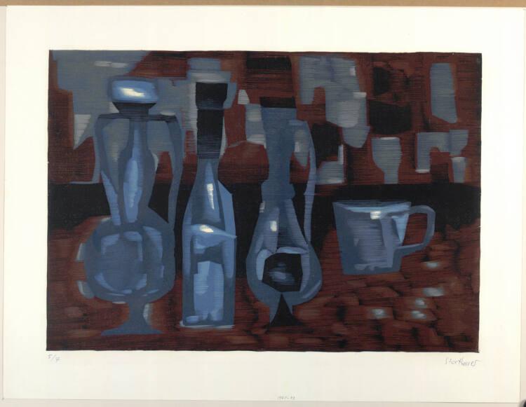 Hans Stockbauer, Blaue Gefäße, Inv. Nr.: DG1965/43
