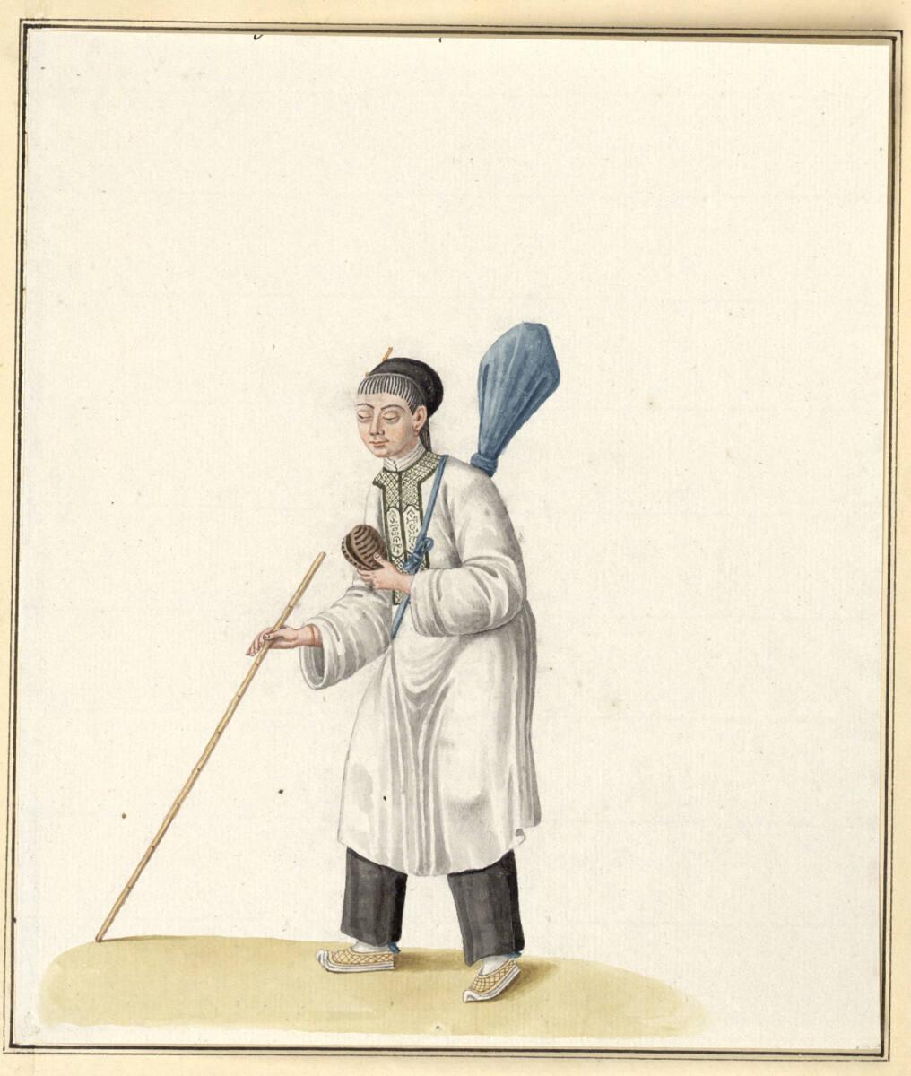 Anonym, Eine blinde herumziehende Komödiantin, Inv. Nr.: 13948