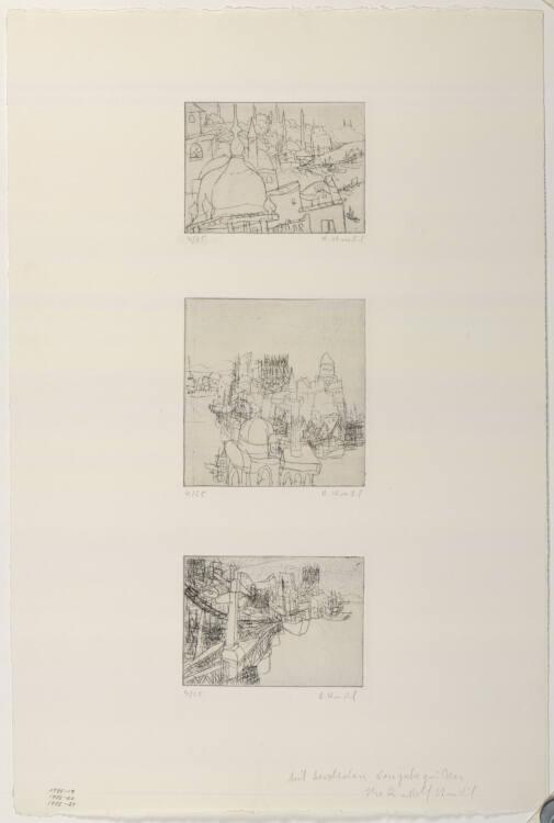 Rudolf Hradil, Stadtlandschaft (Istanbul?), Inv. Nr.: DG1975/20