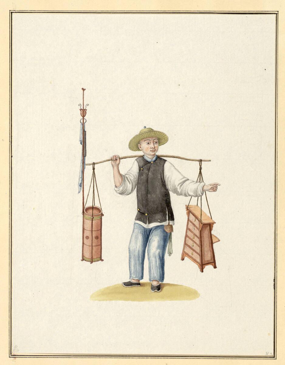 Anonym, Ein wandernder Barbier, Inv. Nr.: 13996