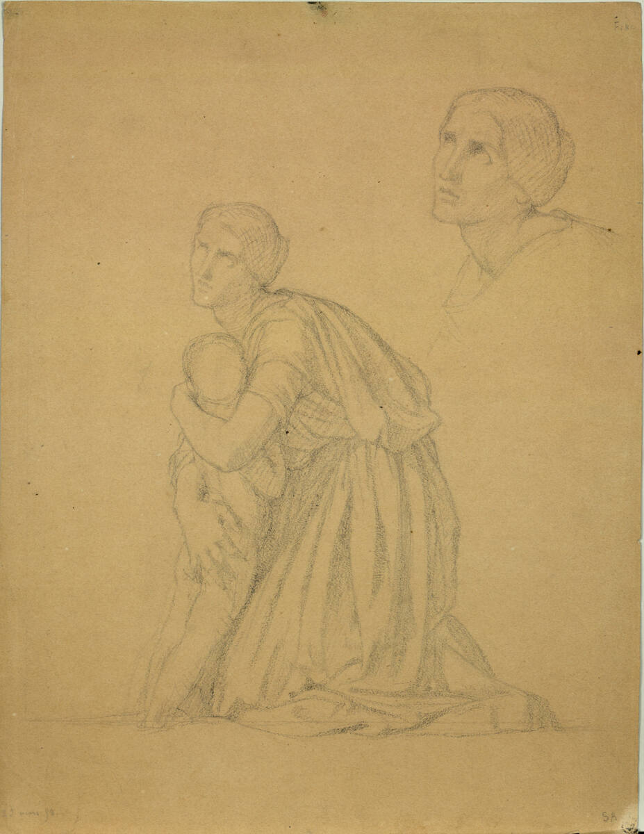 Mutter mit Kind, Hippolyte Flandrin, 1858