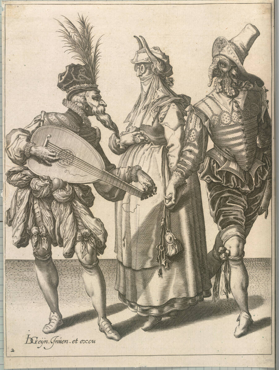 Maskierte Figuren 2, Jacob de Gheyn