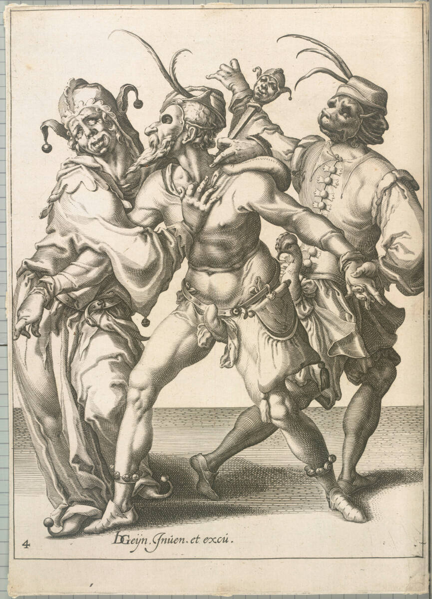 Maskierte Figuren 4, Jacob de Gheyn