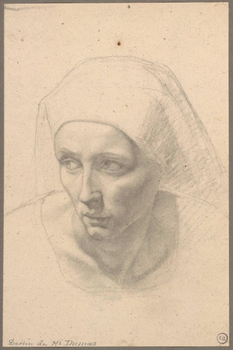 Michel Dumas, Weibliche Porträtstudie, Inv. Nr.: 46324