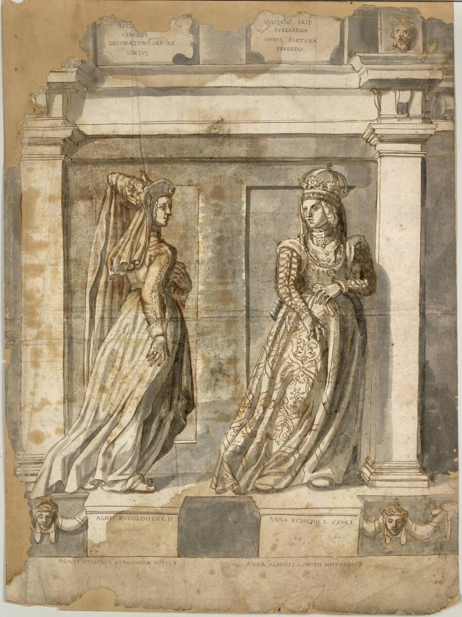 Anonym, Agnes Rudolphi. Ux. II, Anna Rudolphi. I. Uxor I., Inv. Nr.: KHM.KK.5321