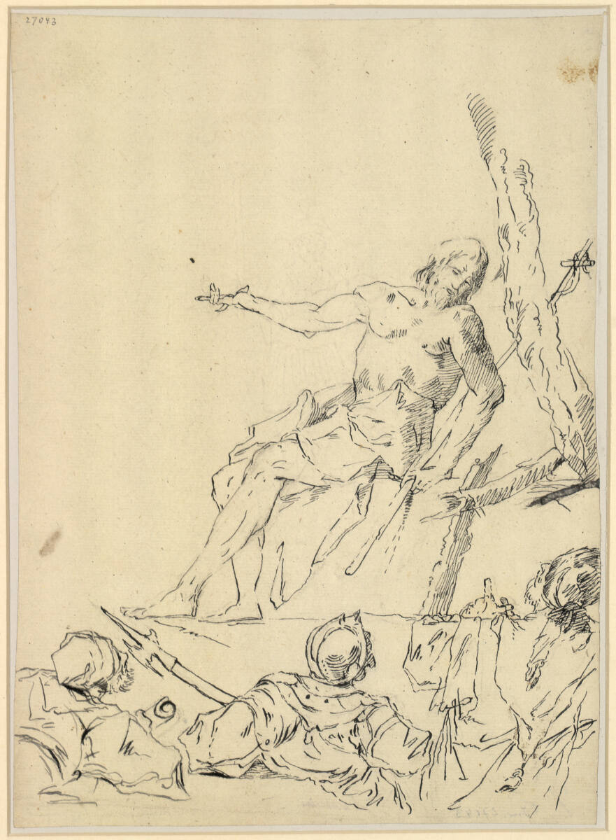 Johannes der Täufer predigend, Paul Troger