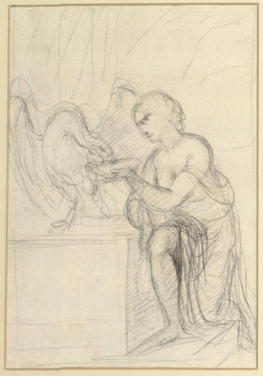 Ignaz Unterberger, Hebe und der Adler Jupiters, Inv. Nr.: 27392
