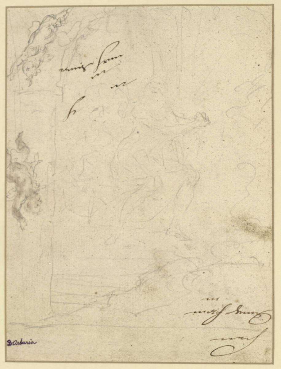 Lucas Stipperger, Schwebende Putten und Hoher Priester, Inv. Nr.: 27270v