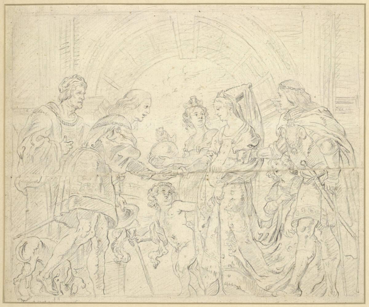Franz Xaver Wagenschön, Fürstenhochzeit I., Inv. Nr.: 27076