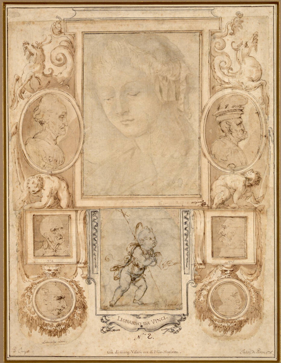 Seite aus dem "Libro dei Disegni" mit acht Zeichnungen verschiedener Künstler, Florentiner