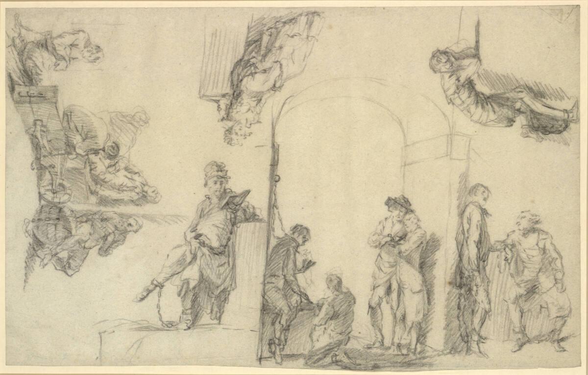 Lucas Stipperger, Gruppen von Gefangenen im Tempel, Inv. Nr.: 27264