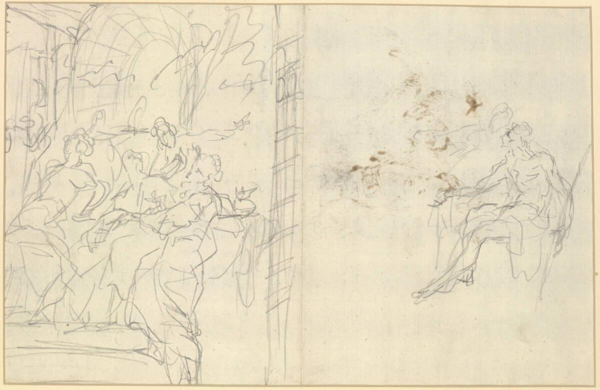 Lucas Stipperger, Szene in einer Halle, Inv. Nr.: 27268v