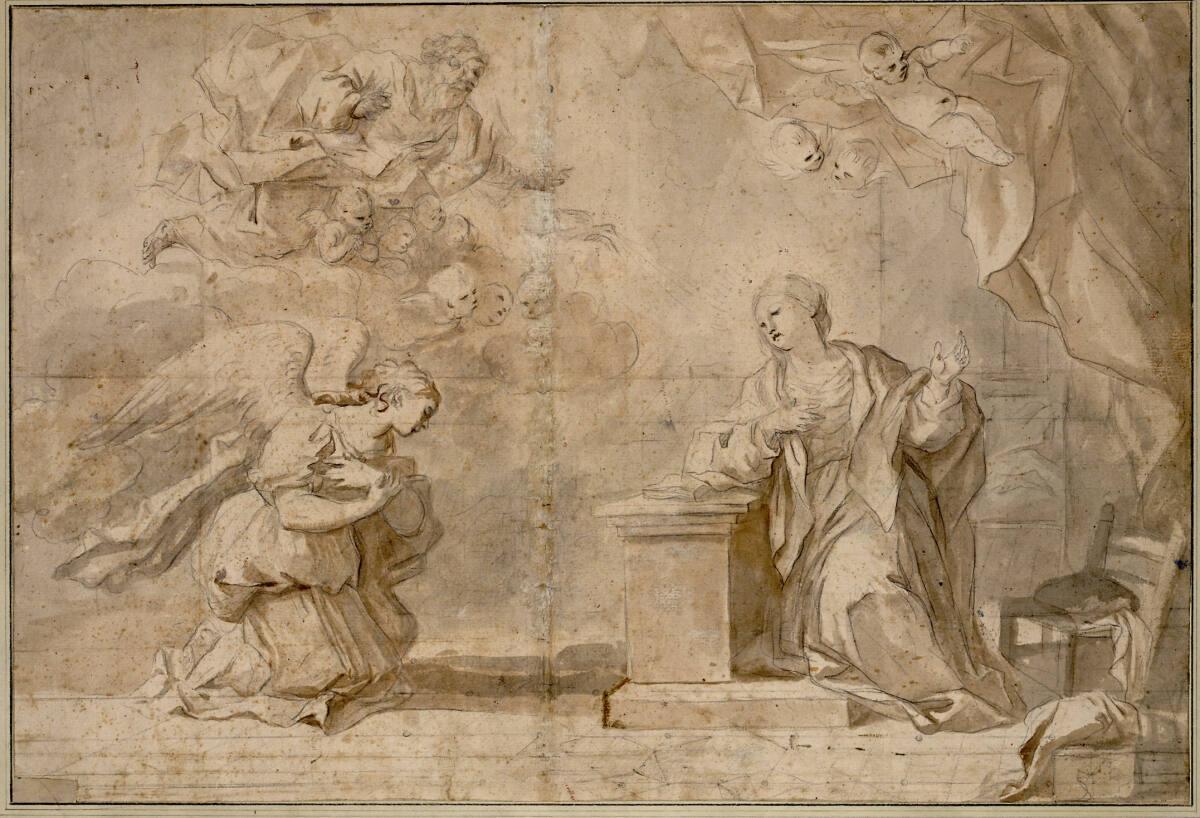 Luca Giordano, Verkündigung, Inv. Nr.: 14232